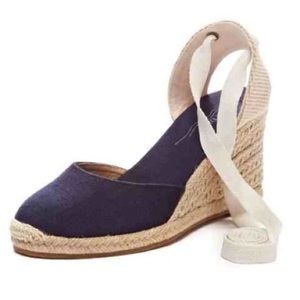 Soludos Wedge Lace-up Espadrille Sandals